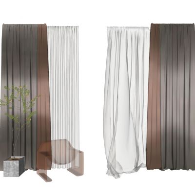 现代窗帘  纱帘