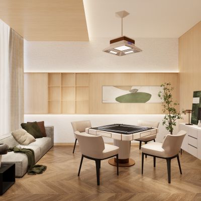 现代棋牌室 麻将房 