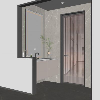 现代卫生间干区