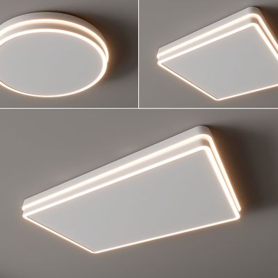 现代吸顶灯 圆形吸顶灯 方形吸顶灯 卧室 客厅 儿童房 简约吸顶灯