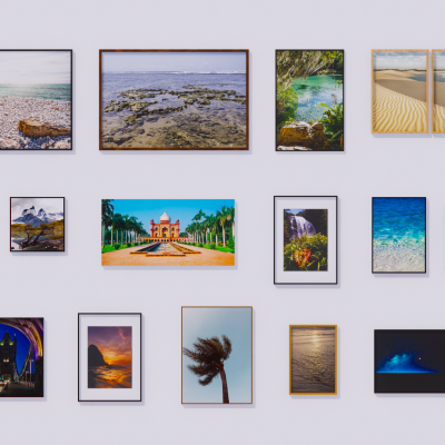 彩色风景装饰画