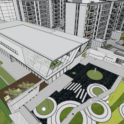 售楼处 展览馆 艺术馆 办公楼建筑 商业建筑 幼儿园建筑