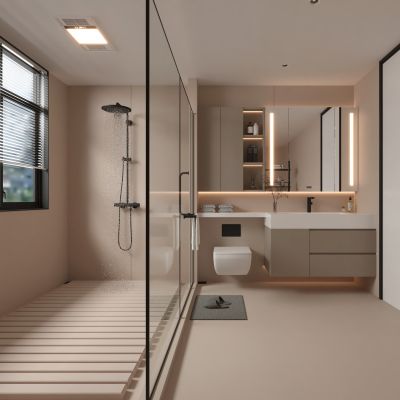 现代 卫生间