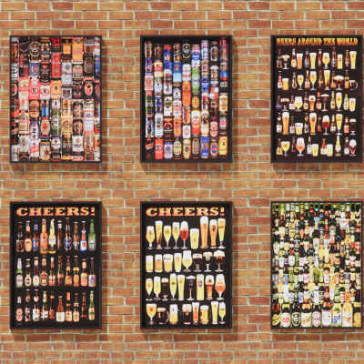 啤酒装饰画