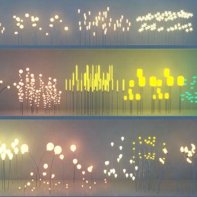 现代户外景观灯3D模型