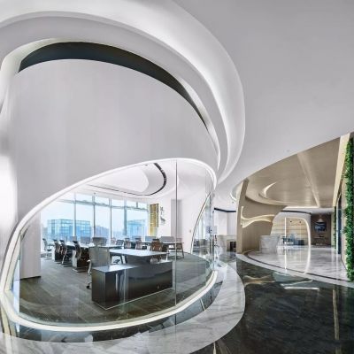 现代异形办公室会议室前台