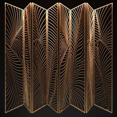 现代金属屏风隔断