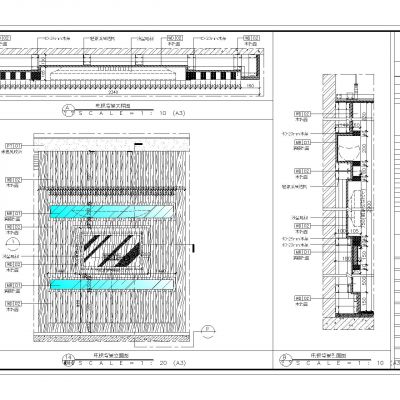新中式内凹式电视背景墙造型