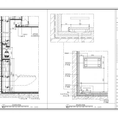壁挂式马桶大样图
