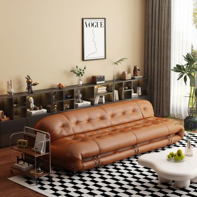 现代中古风沙发双人沙发 