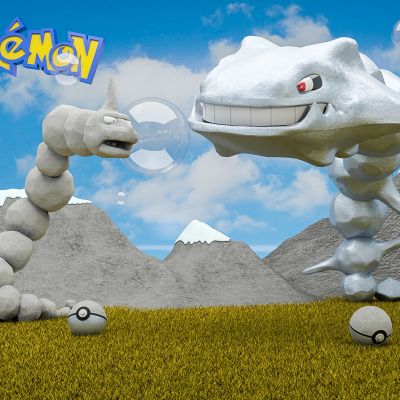 现代美陈摆件潮玩精灵宝可梦模型