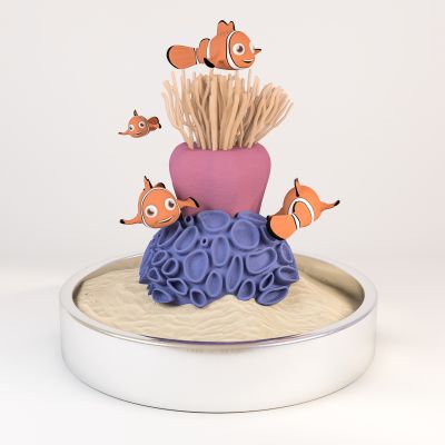 现代美陈摆件潮玩小丑鱼尼莫模型