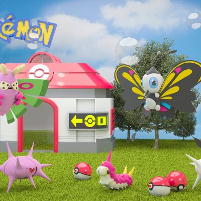 现代美陈摆件潮玩精灵宝可梦模型