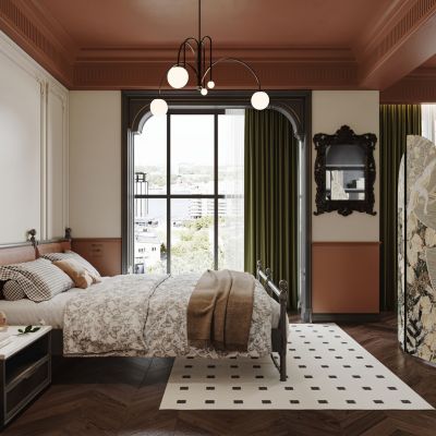 美式中古风家居卧室