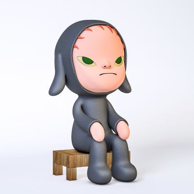 现代美陈摆件潮玩奈良美智模型