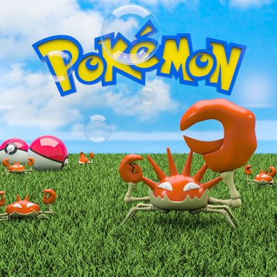 现代美陈摆件潮玩精灵宝可梦模型