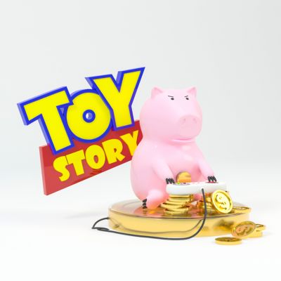 现代美陈摆件潮玩存钱罐猪模型