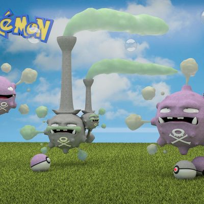 现代美陈摆件潮玩精灵宝可梦模型