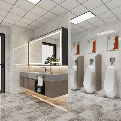 现代公共卫生间