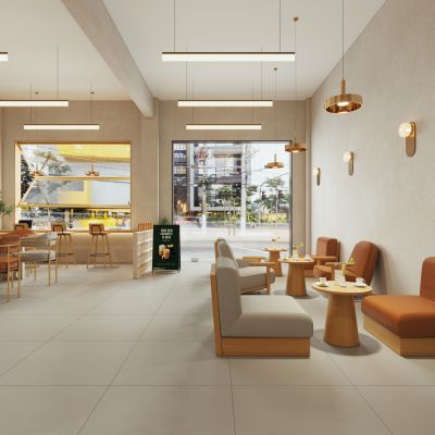 现代侘寂咖啡甜品店