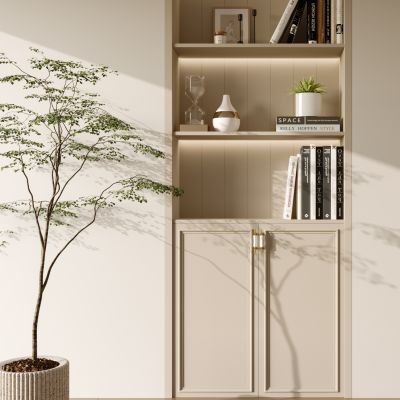 现代装饰柜 摆件 绿植