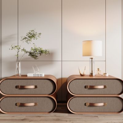 现代床头柜