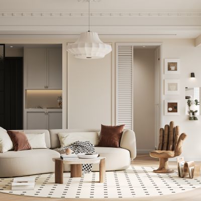 法式奶油风客餐厅