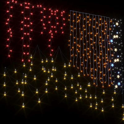 现代星星灯_挂树灯_商业景观氛围灯_彩灯3D模型