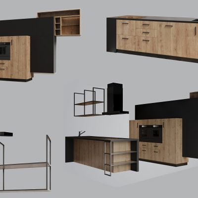 北欧简约厨房橱柜