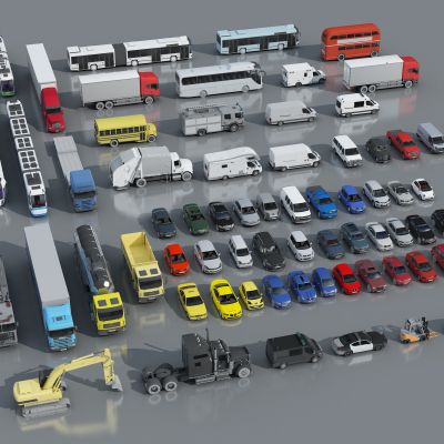 汽车 公交车货车大巴车 房车 消防车 垃圾车 警车 动车 物流车 工程车