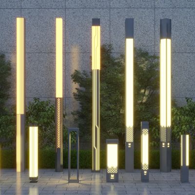 现代景观灯_庭院灯_草坪灯集合3D模型