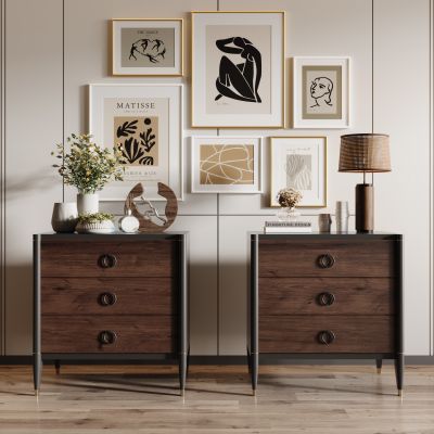 现代床头柜