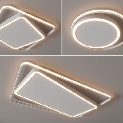 现代吸顶灯 方形吸顶灯 圆形吸顶灯 几何吸顶灯 卧室 客厅 儿童房 简约吸顶灯