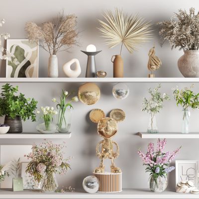 现代花瓶花艺 插花 玻璃花瓶 花瓶摆件 绿植