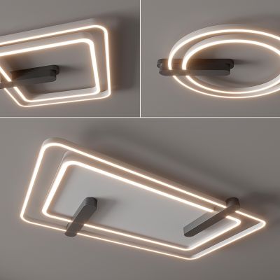 现代吸顶灯 方形吸顶灯 圆形吸顶灯 几何吸顶灯 卧室 客厅 儿童房 简约吸顶灯