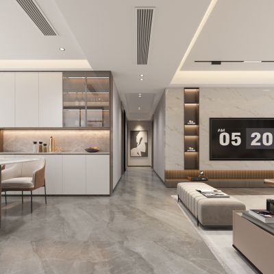 现代极简客餐厅