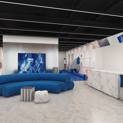 现代工业风服装店