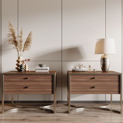 现代床头柜