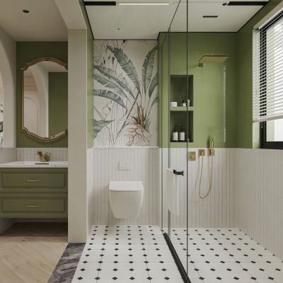 法式干湿分离卫生间