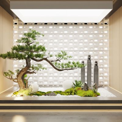 新中式室内景观造景