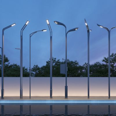 现代路灯3D模型