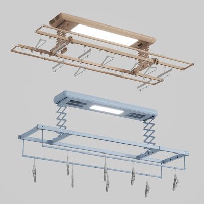 现代电动伸缩晾衣杆
