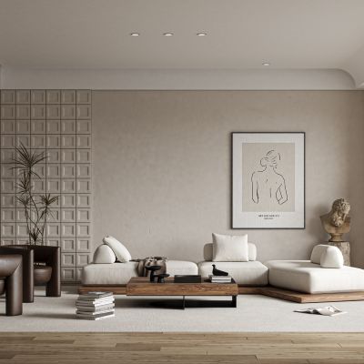 现代诧异风客厅阳台