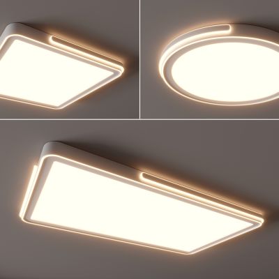 现代吸顶灯 方形吸顶灯 圆形吸顶灯 几何吸顶灯 卧室 客厅 儿童房 简约吸顶灯