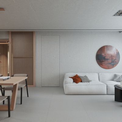 现代新中式客餐厅