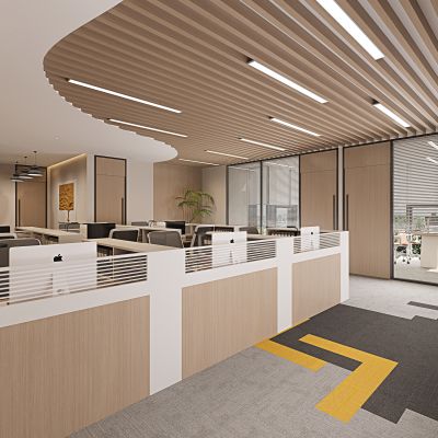 现代办公室3D模型