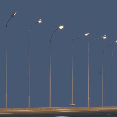 现代路灯合集3D模型