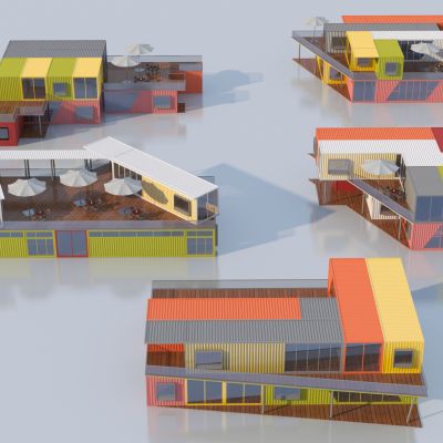 现代集装箱合集3D模型