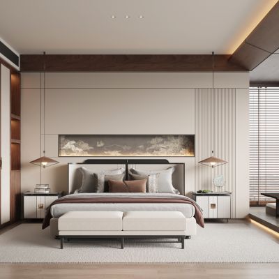 新中式卧室