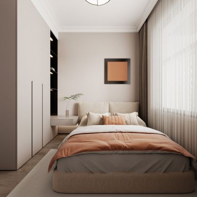 现代卧室，卧室，次卧，小孩房